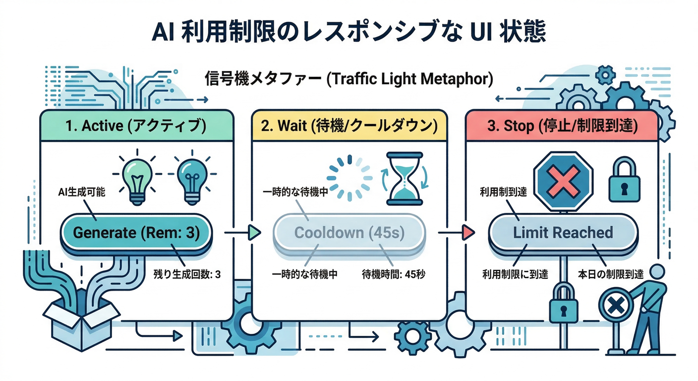 Responsive UI States for AI Limits