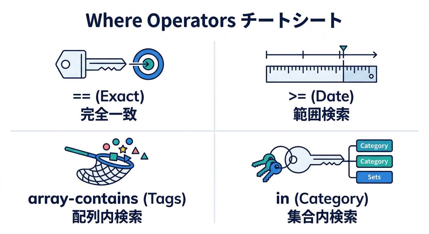 Where Operators Cheat Sheet