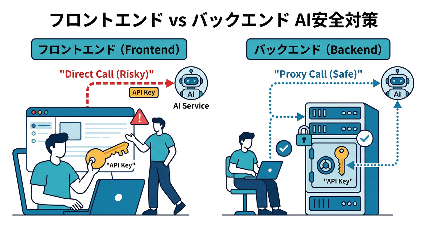 Frontend vs Backend AI Safety