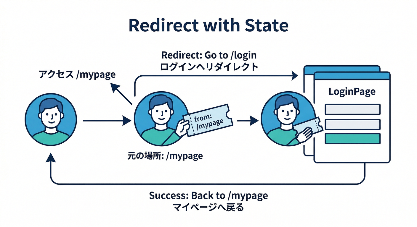 Redirect with State