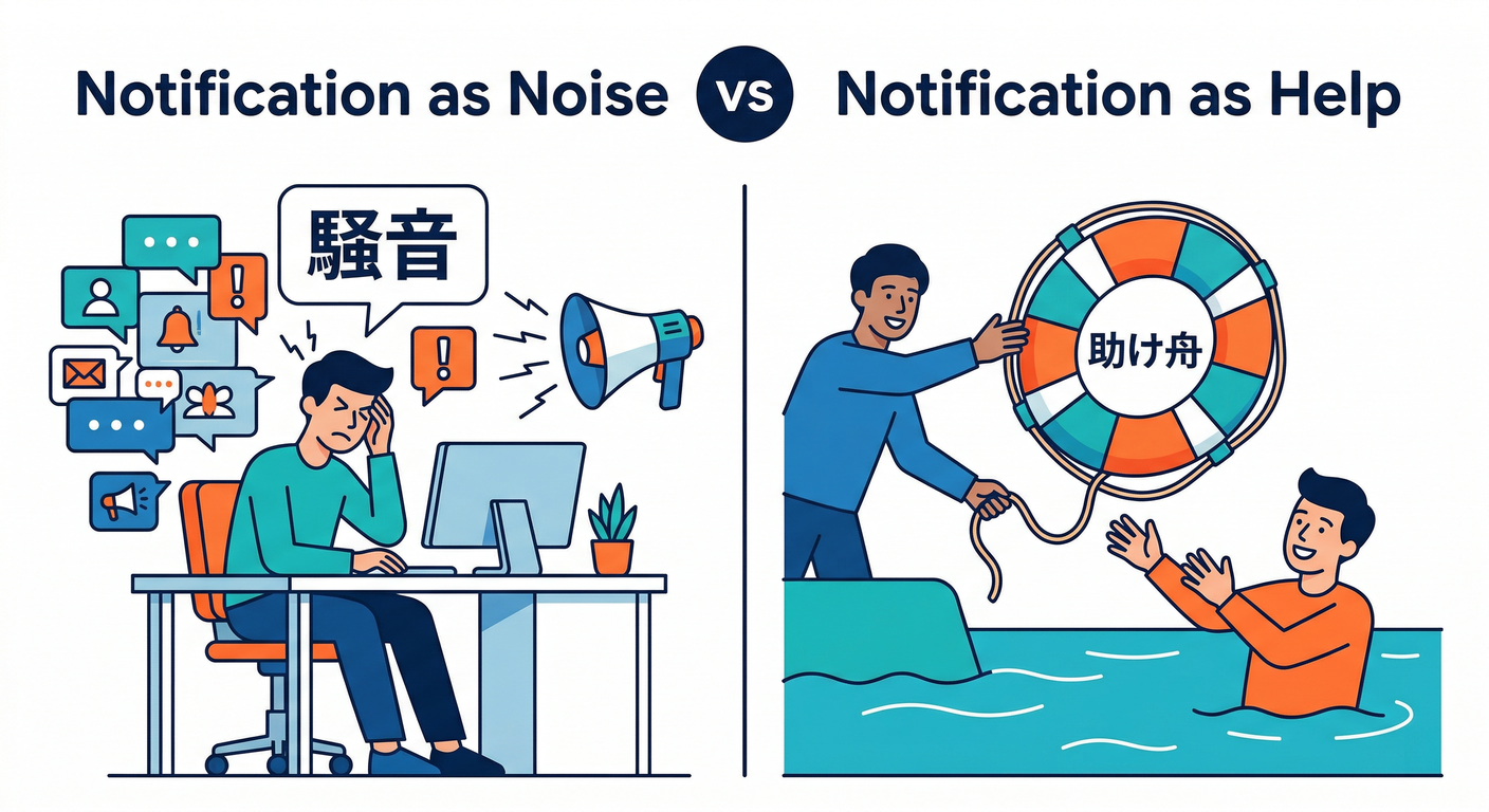 Notification as Help vs Noise
