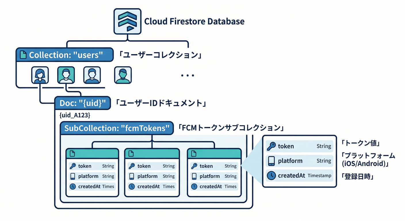 Firestore Data Structure for Tokens