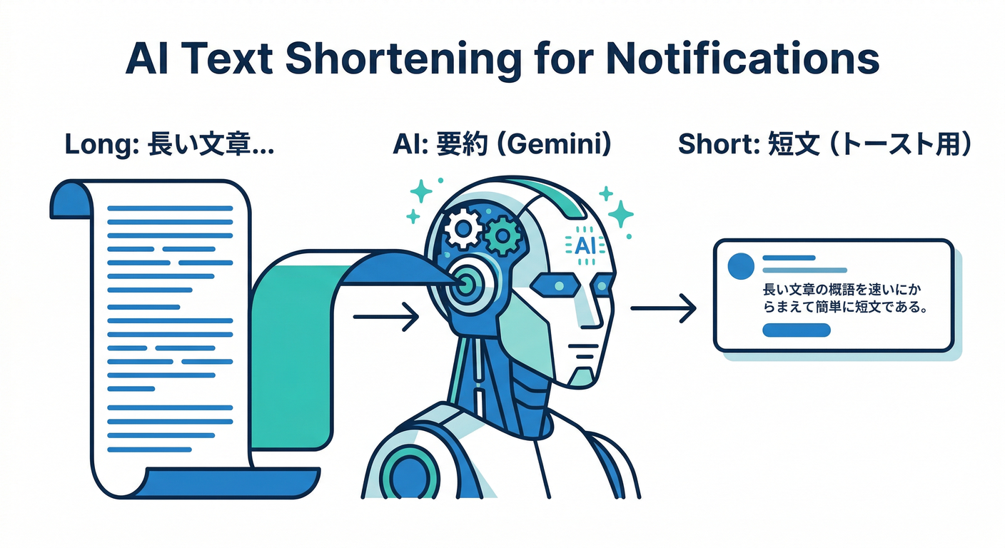 AI Text Shortening for Notifications