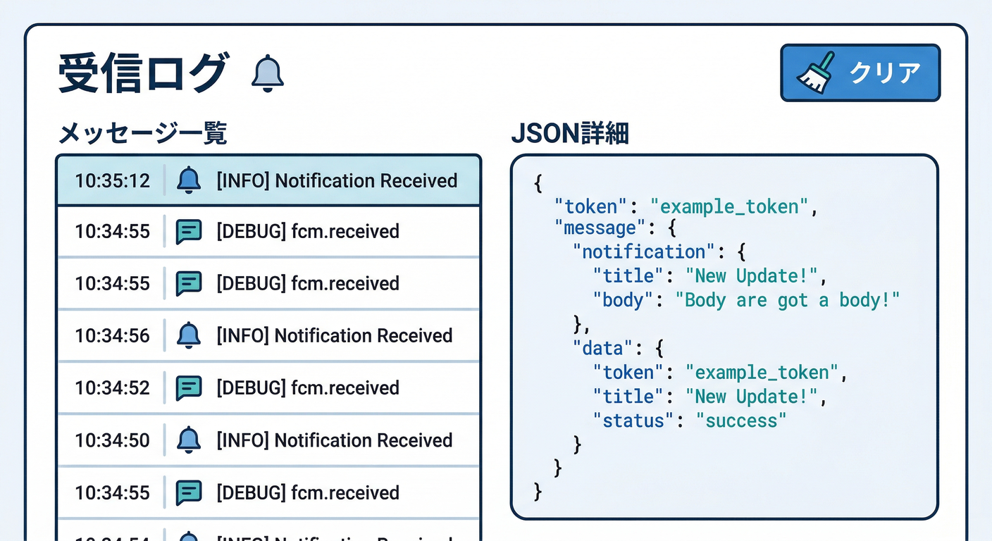 FCM Development Panel UI
