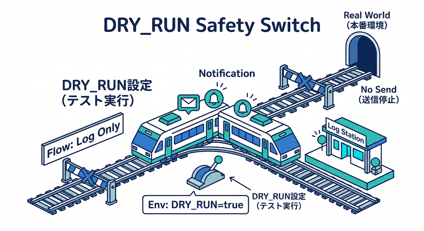 DRY_RUN Safety Switch