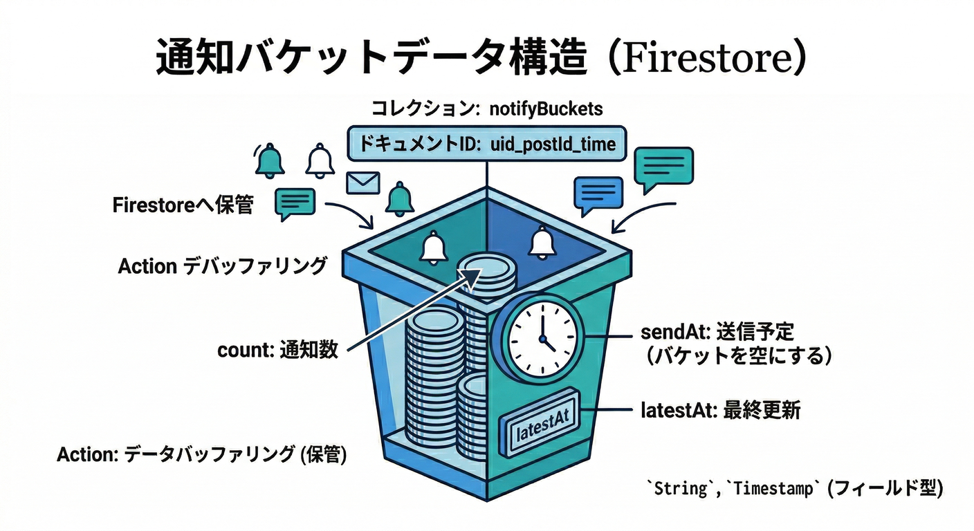 Notification Bucket Data Structure