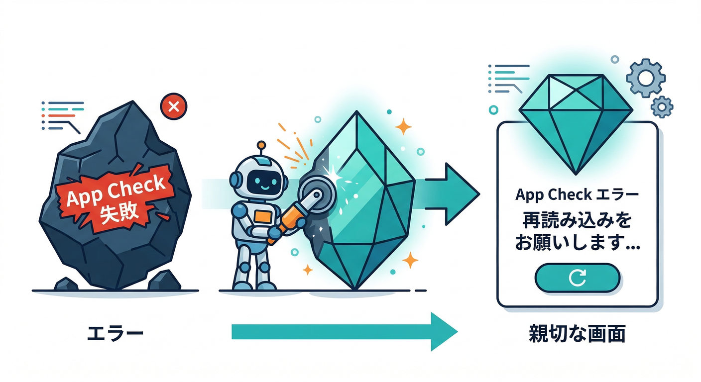 User-friendly App Check Error Message