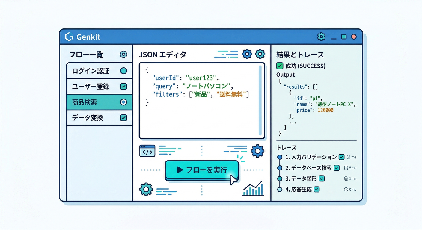Genkit Developer UI Interface