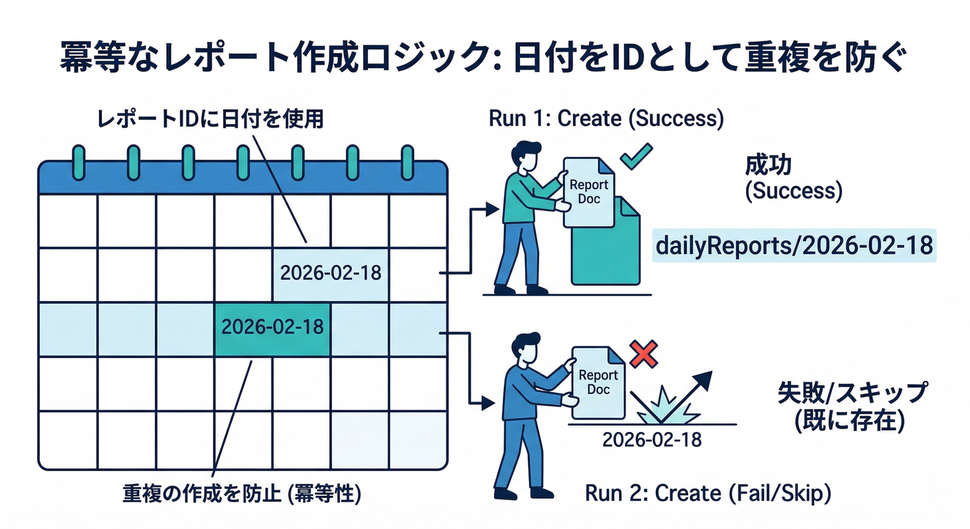 Idempotent Report Logic