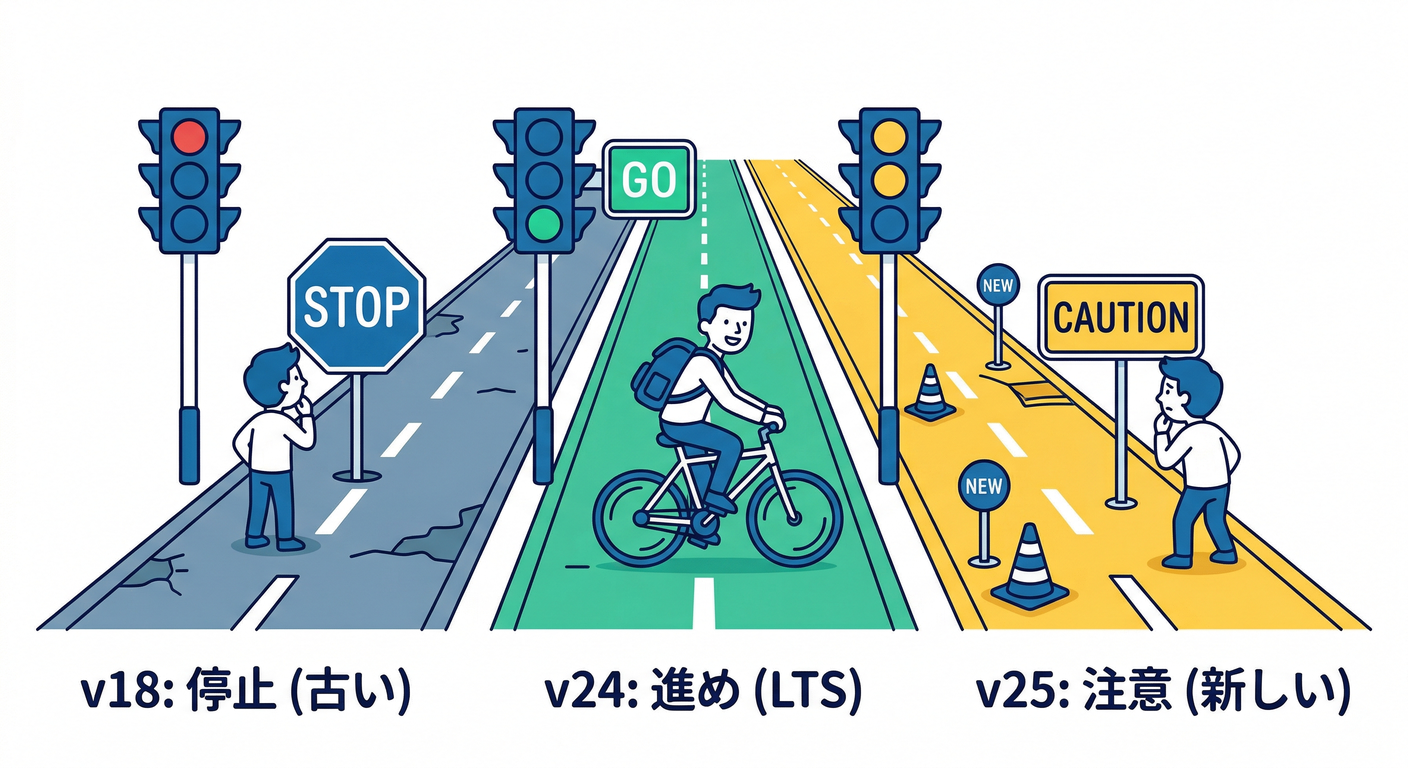 Node.js Version Selection