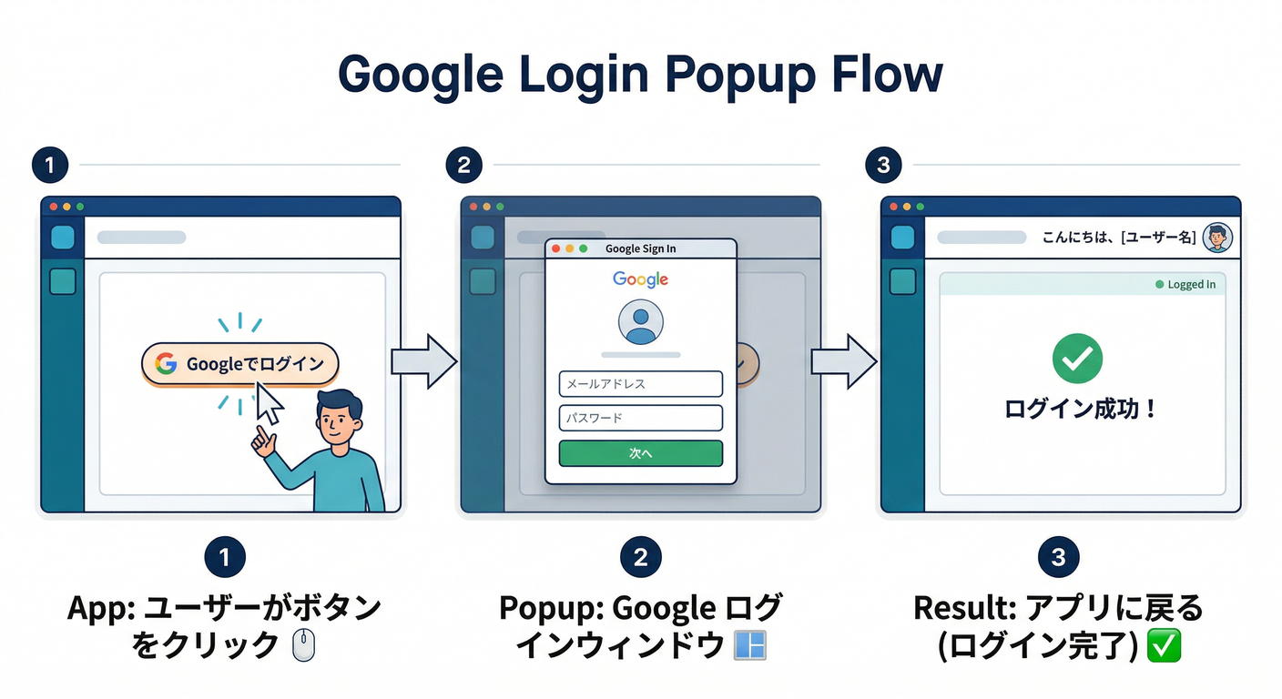 Google Login Popup Flow
