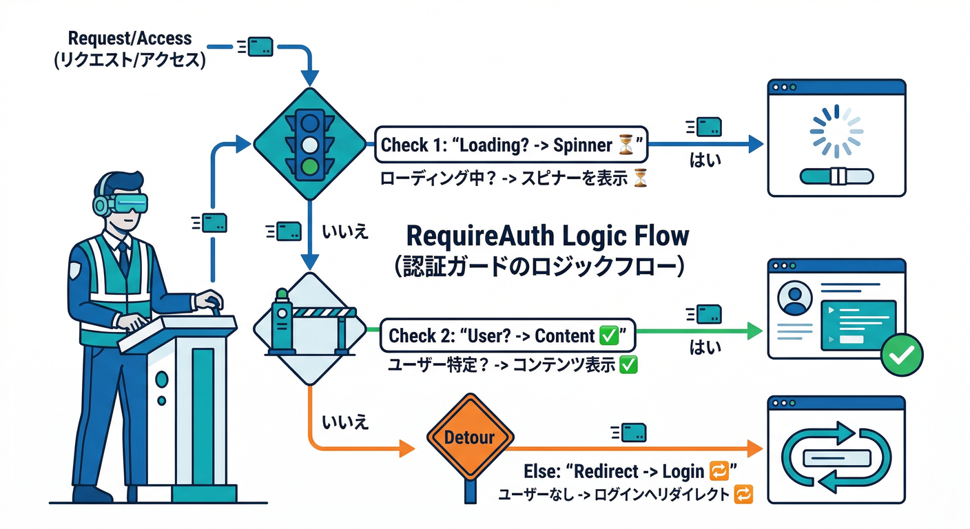 RequireAuth Logic Flow