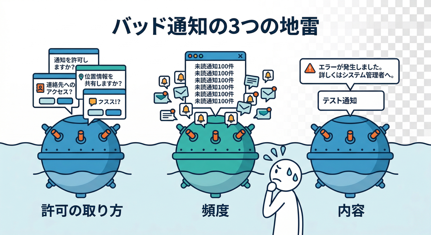 Three Landmines of Bad Notifications