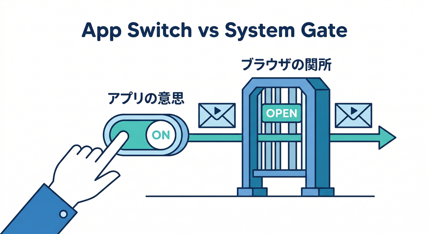 App Switch vs System Gate