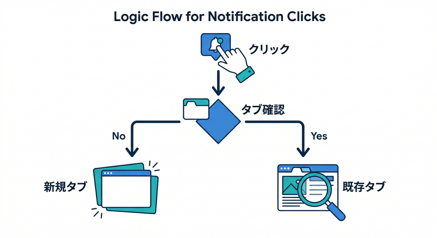 Notification Click Logic Flow