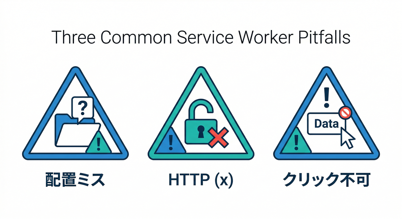 Three Common Service Worker Pitfalls