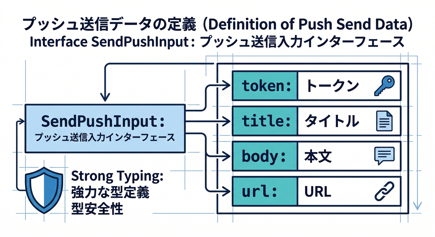 TypeScript Interface for Push Input