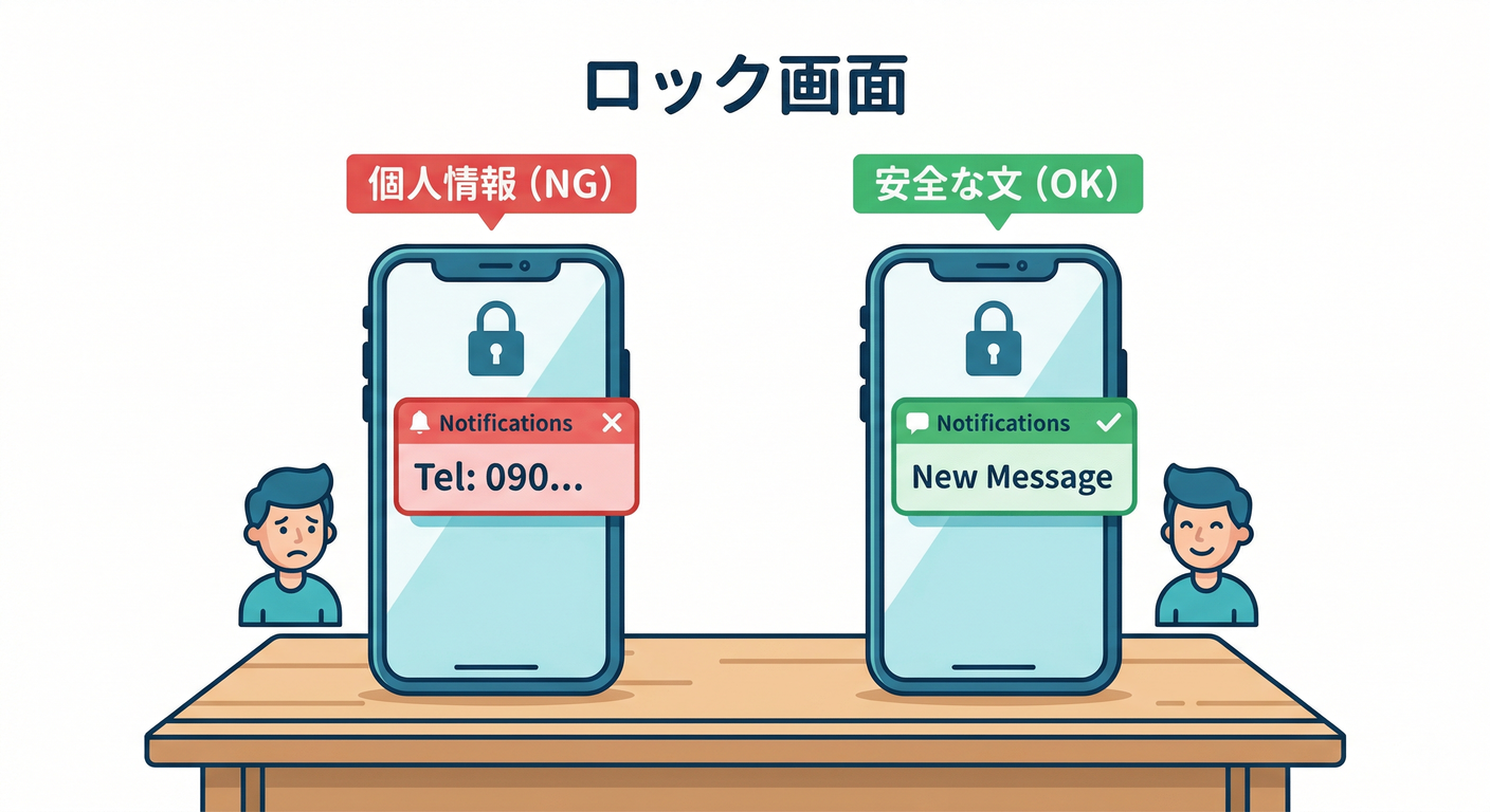 Privacy Risk on Lock Screen