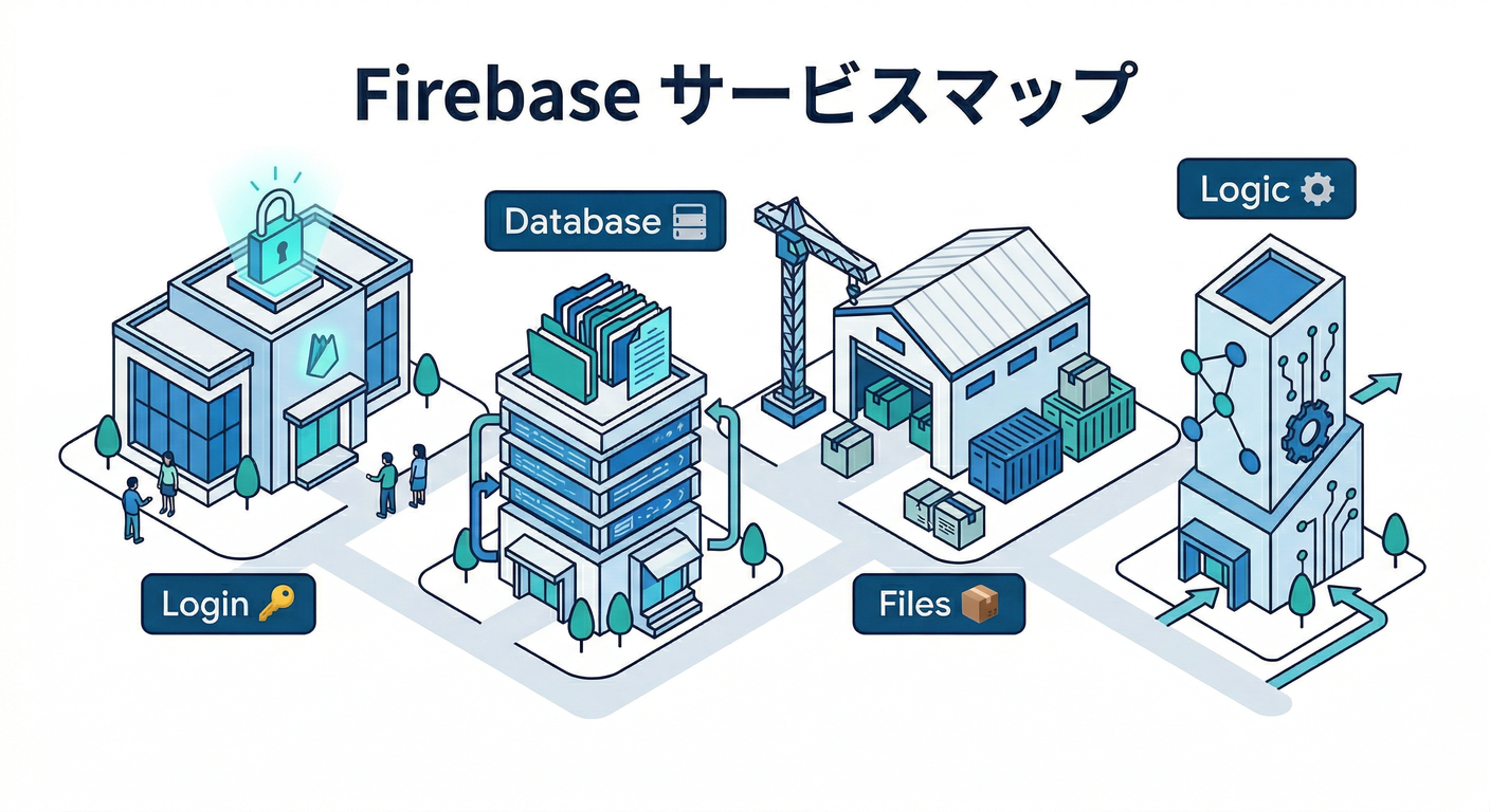 Firebase Service Map