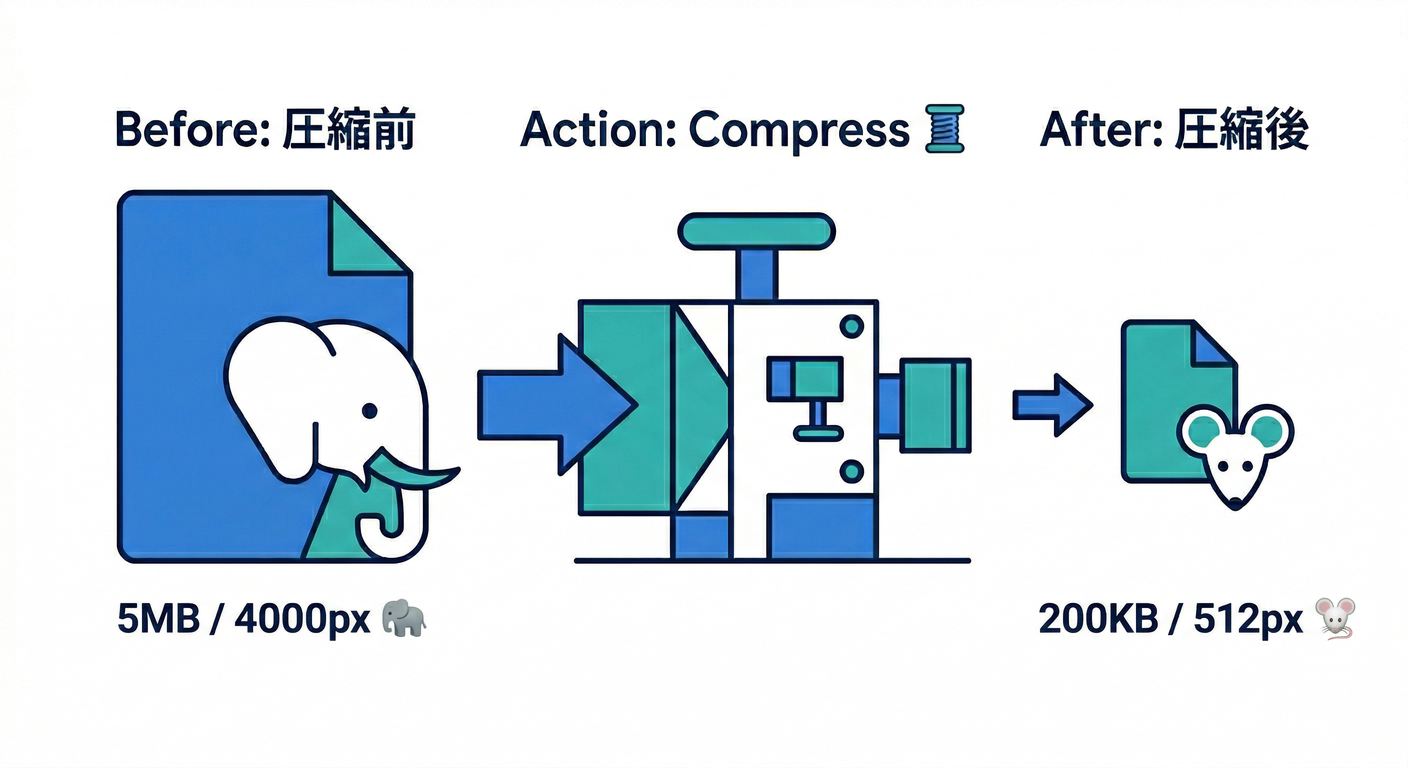 Compression Before/After